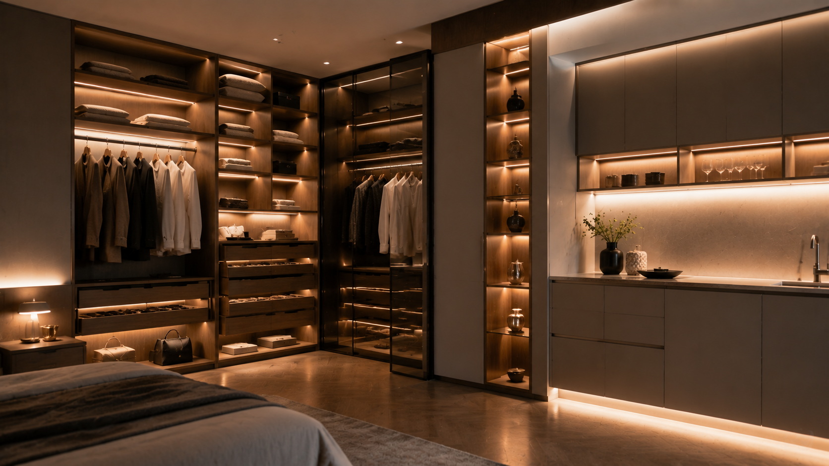 Modern Cabinet And Wardrobe LED Lighting Modern Cabinet And Wardrobe LED Lighting