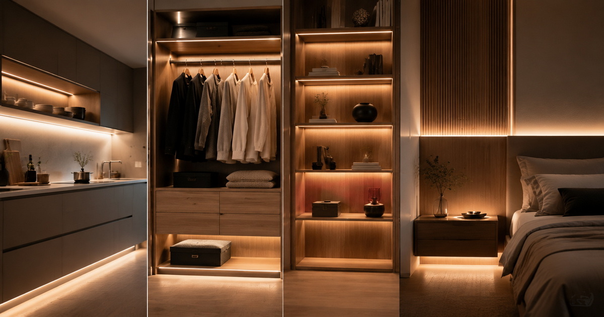 Modern Cabinet And Wardrobe LED Lighting Modern Cabinet And Wardrobe LED Lighting