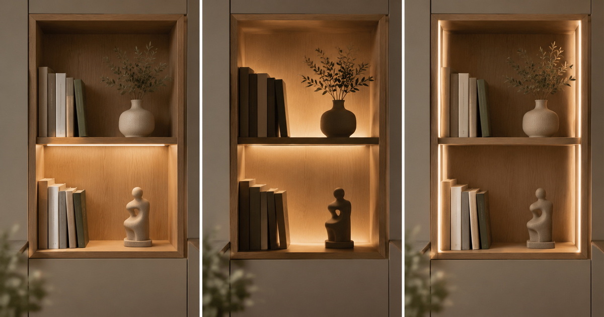 LED Shelf Lighting Placement Comparison LED Shelf Lighting Placement Comparison