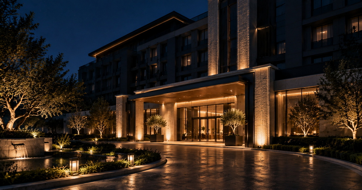 Intelligent Facade Lighting Control Concept مفهوم کنترل روشنایی نما هوشمند