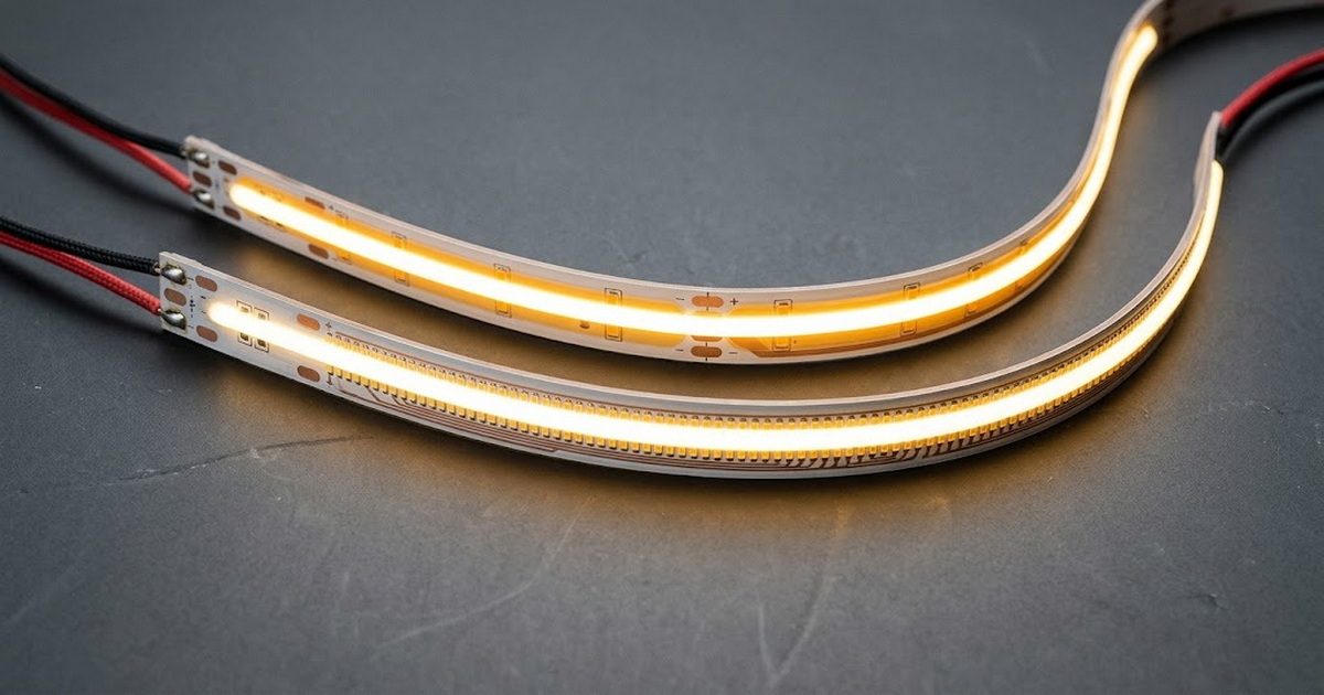 High Density And Standard COB LED Strip Comparison High Density And Standard COB LED Strip Comparison