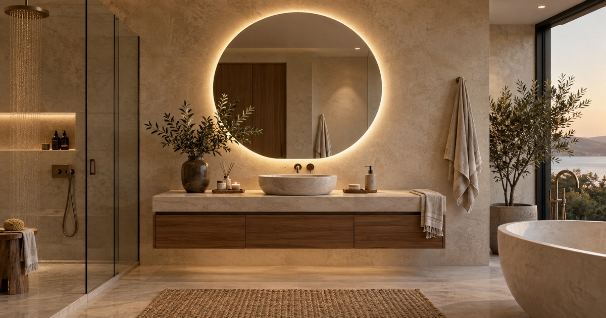 Backlit Bathroom Mirror Lighting Design Backlit Bathroom Mirror Lighting Design