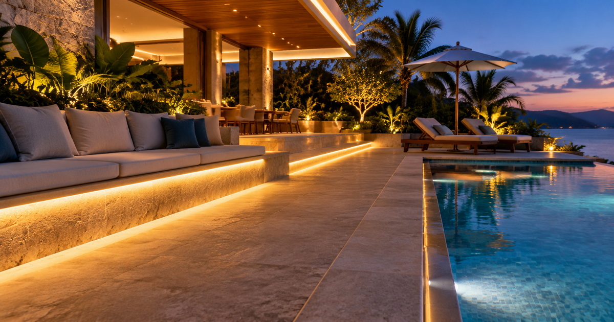 Poolside Terrace Neon Flex Lighting Poolside Terrace Neon Flex Lighting