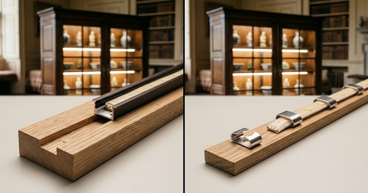 Routed Wood Channel And Metal U Clip Comparison Routed Wood Channel And Metal U Clip Comparison