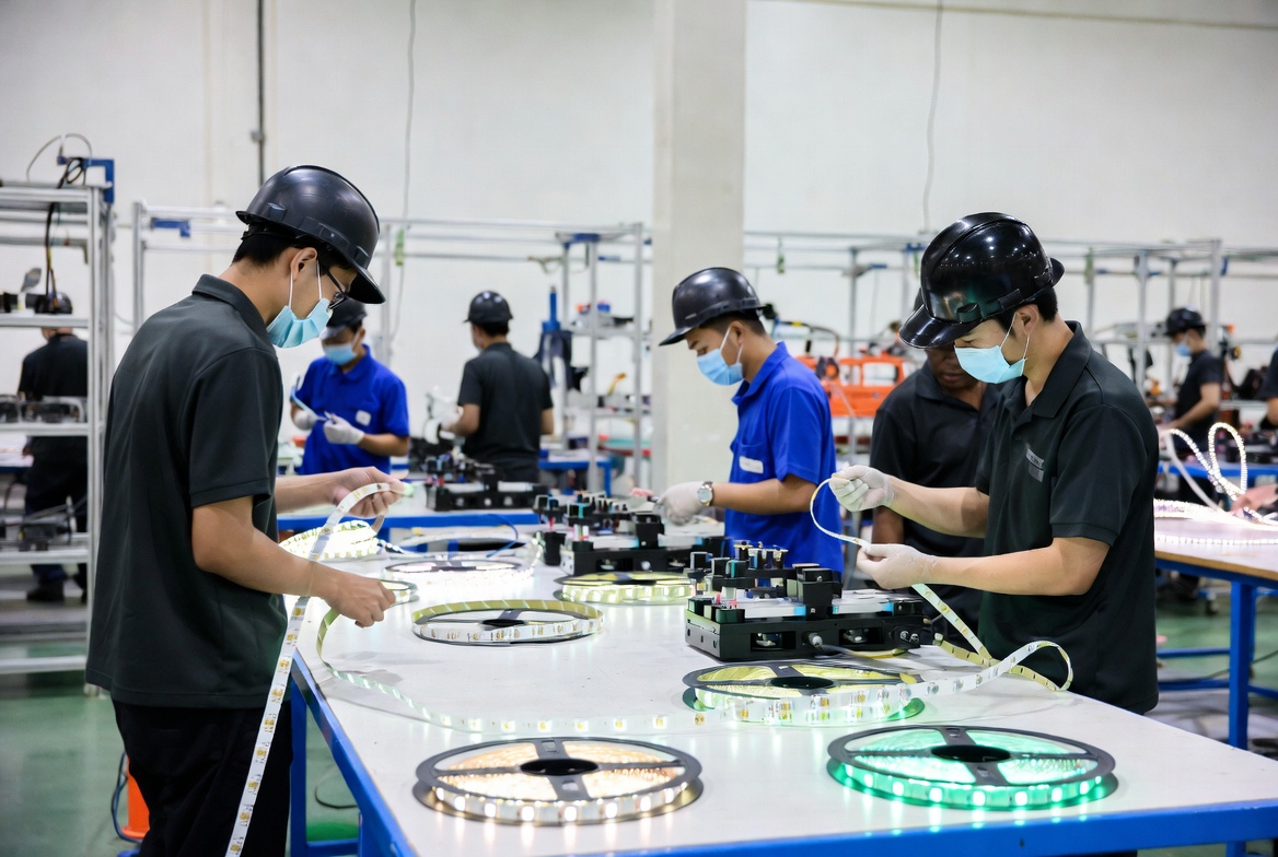 Custom LED Strip Factory Process Custom LED Strip Factory Process