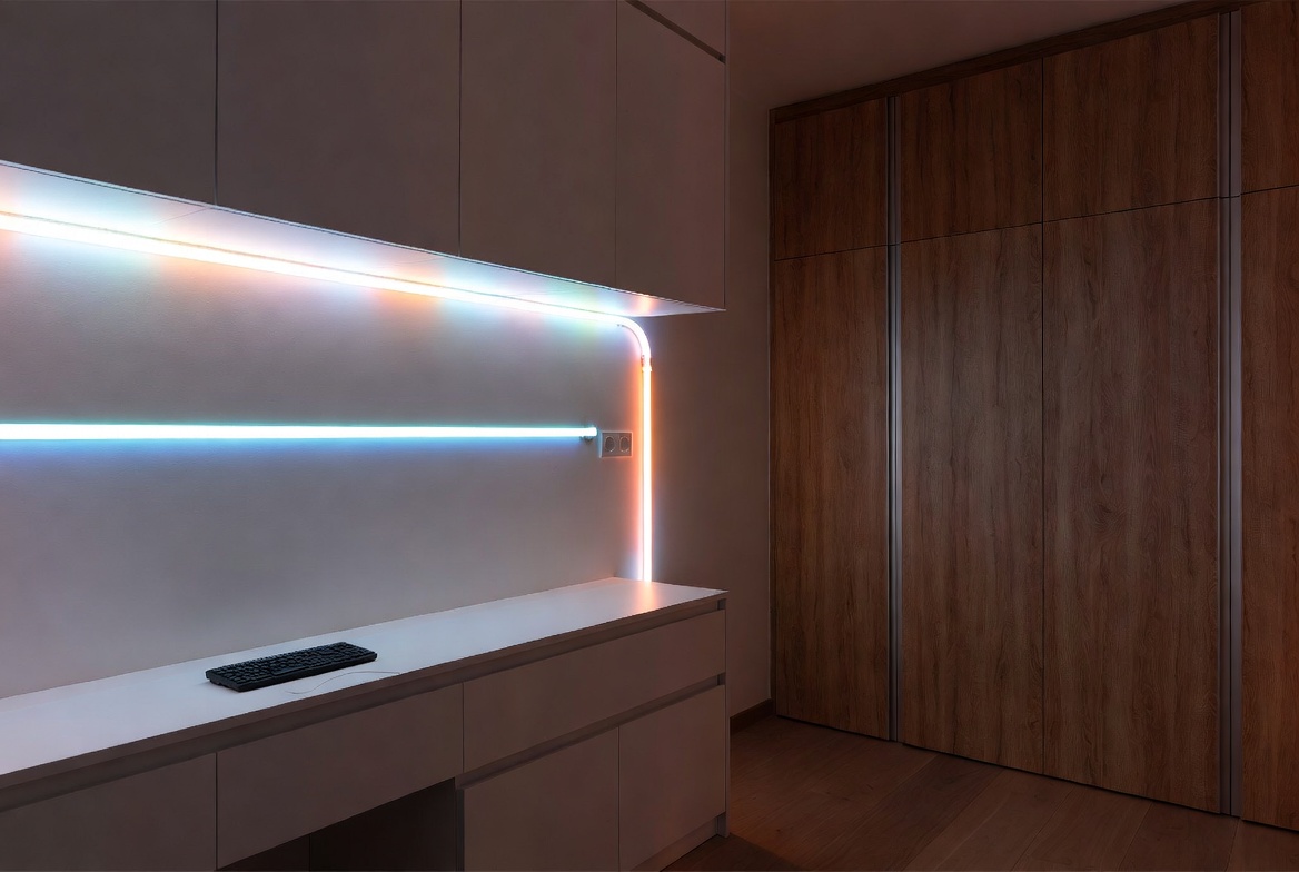 Indoor Neon Strip Cabinet Lighting โคมไฟตู้แถบนีออนในร่ม