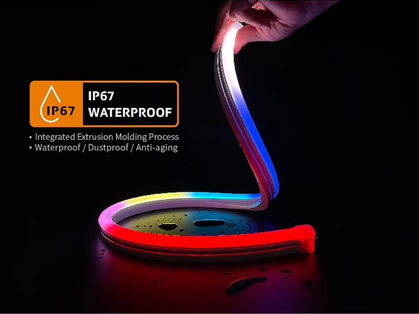 1225 Digital Silicone Neon Strip Side Bending Curved Surface Low voltage side bending neon strip Light