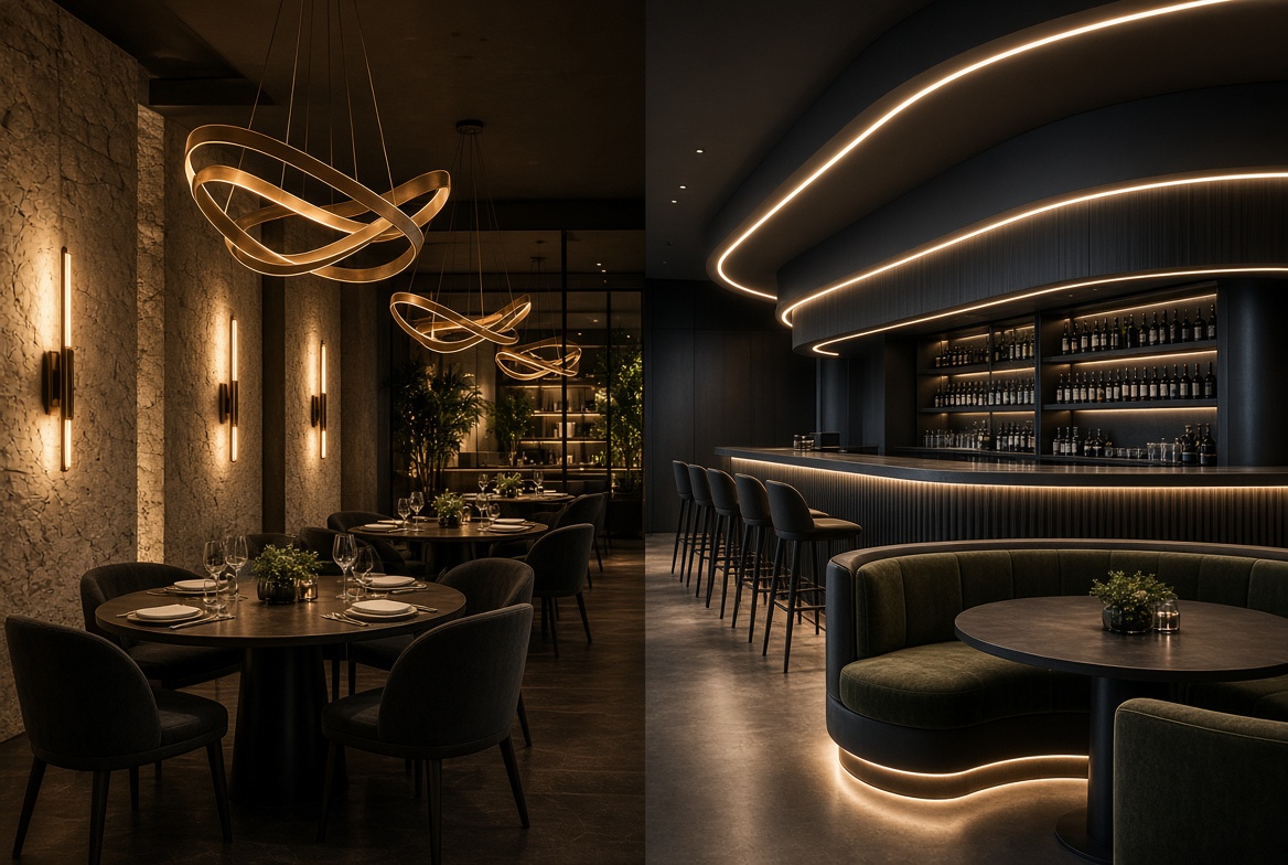 Decorative Lighting And Neon Strip Comparison 装飾照明とネオンストリップの比較