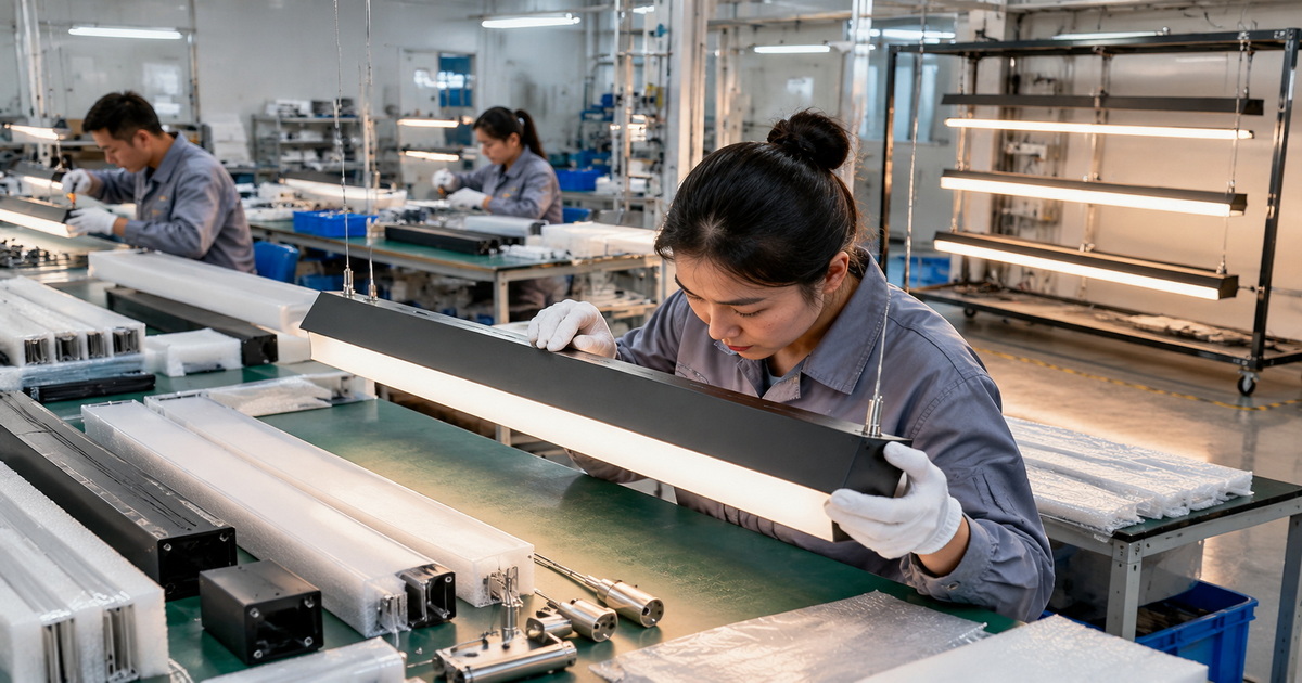Linear Lighting Manufacturing And Quality Inspection