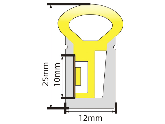 Low voltage side bending neon strip (6)