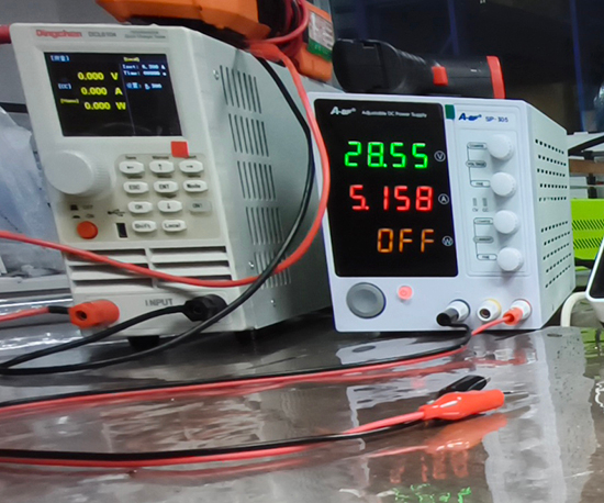 Power load tester，Oscilloscope etc.