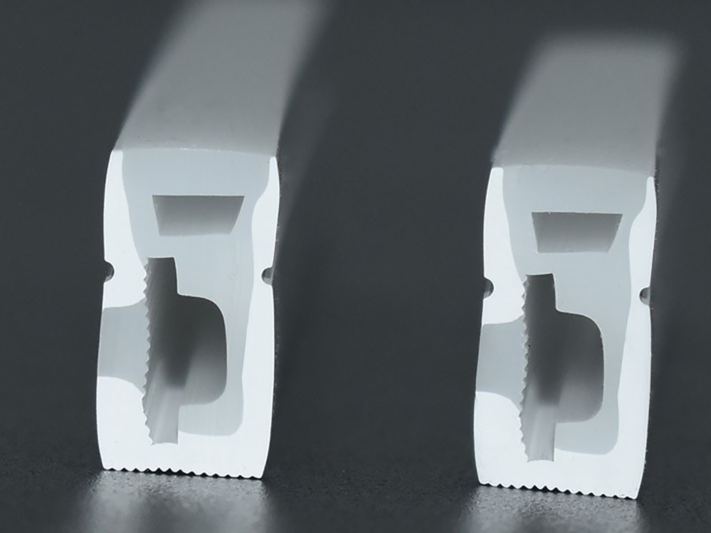 Soft Easy Bendable 8x16mm Insert Type Flat LED Strip Silicone Profile Led Strip for Linear Light