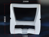 20x20mm White Black Silicone Profile for LED Strip