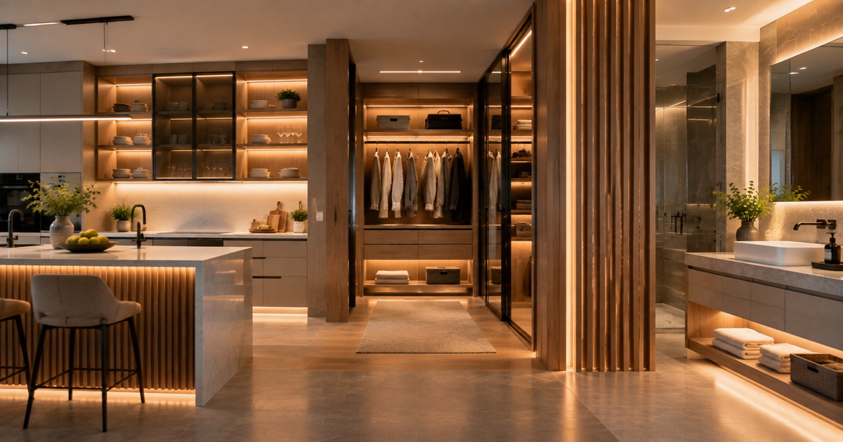 Furniture Lighting Installation Mockup