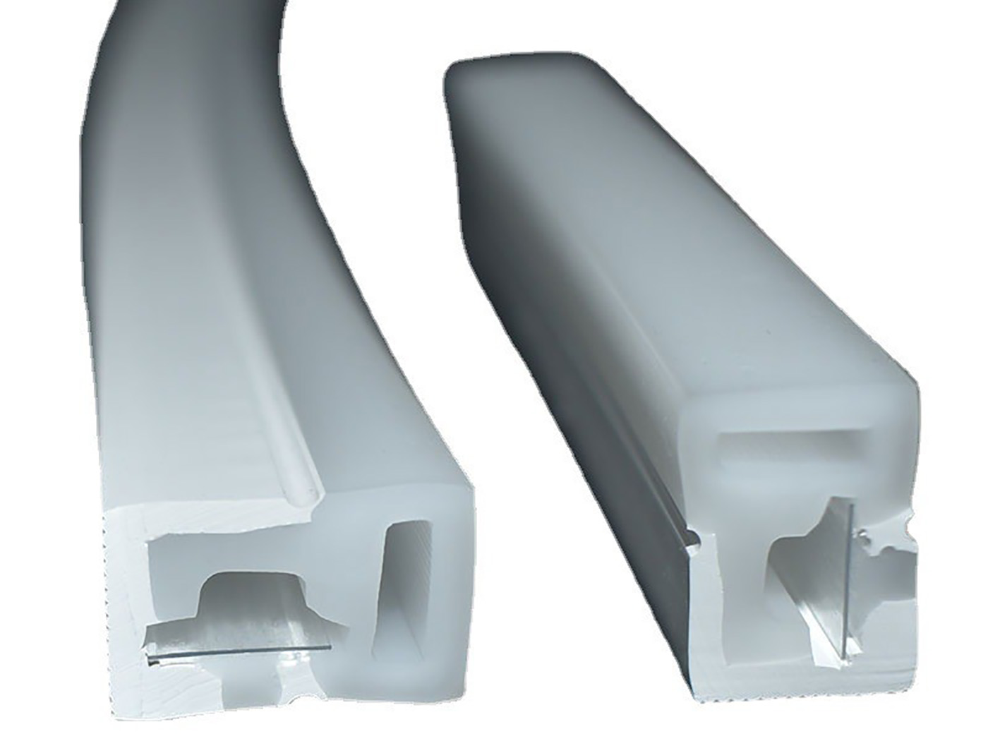 White 1220 Silicone Neon Tube Cover Diffuser Soft Bendable Diffuser for LED Aluminum Profile