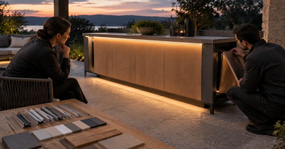 Outdoor Furniture Lighting Mock Up Review