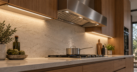 Kitchen Hood Cabinet Lighting In A Modern Interior.jpg