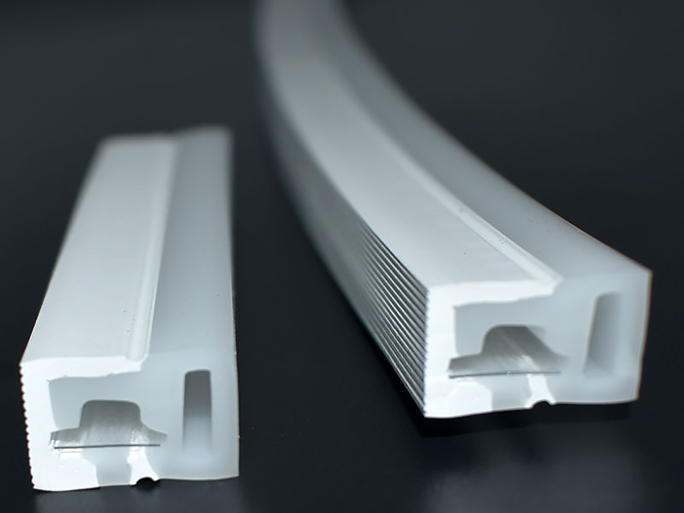 White 1220 Silicone Neon Tube Cover Diffuser Soft Bendable Diffuser for LED Aluminum Profile