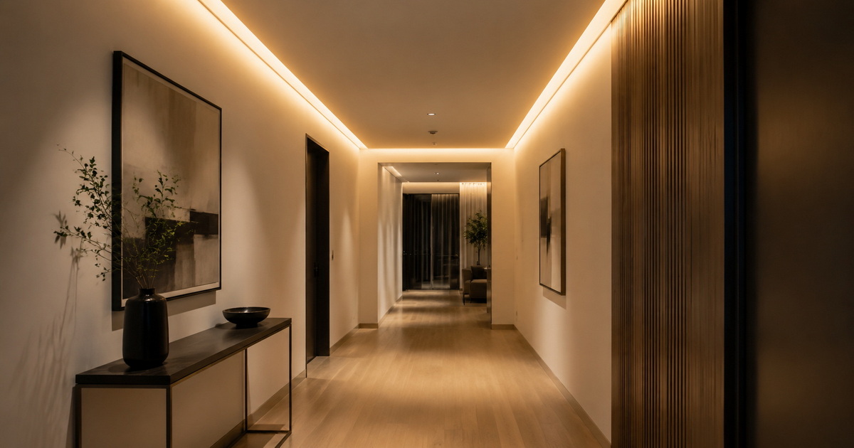 Modern Hallway Cove Lighting Design.jpg
