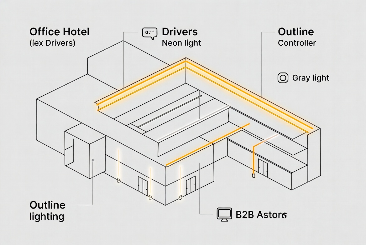 Integrated Outline Lighting System Diagram Integrated Outline Lighting System Diagram
