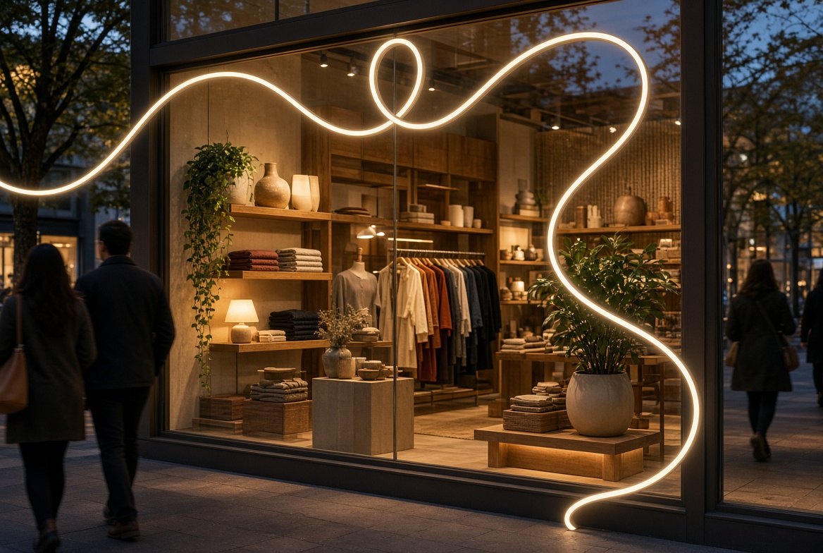 LED Neon Storefront Window Experience