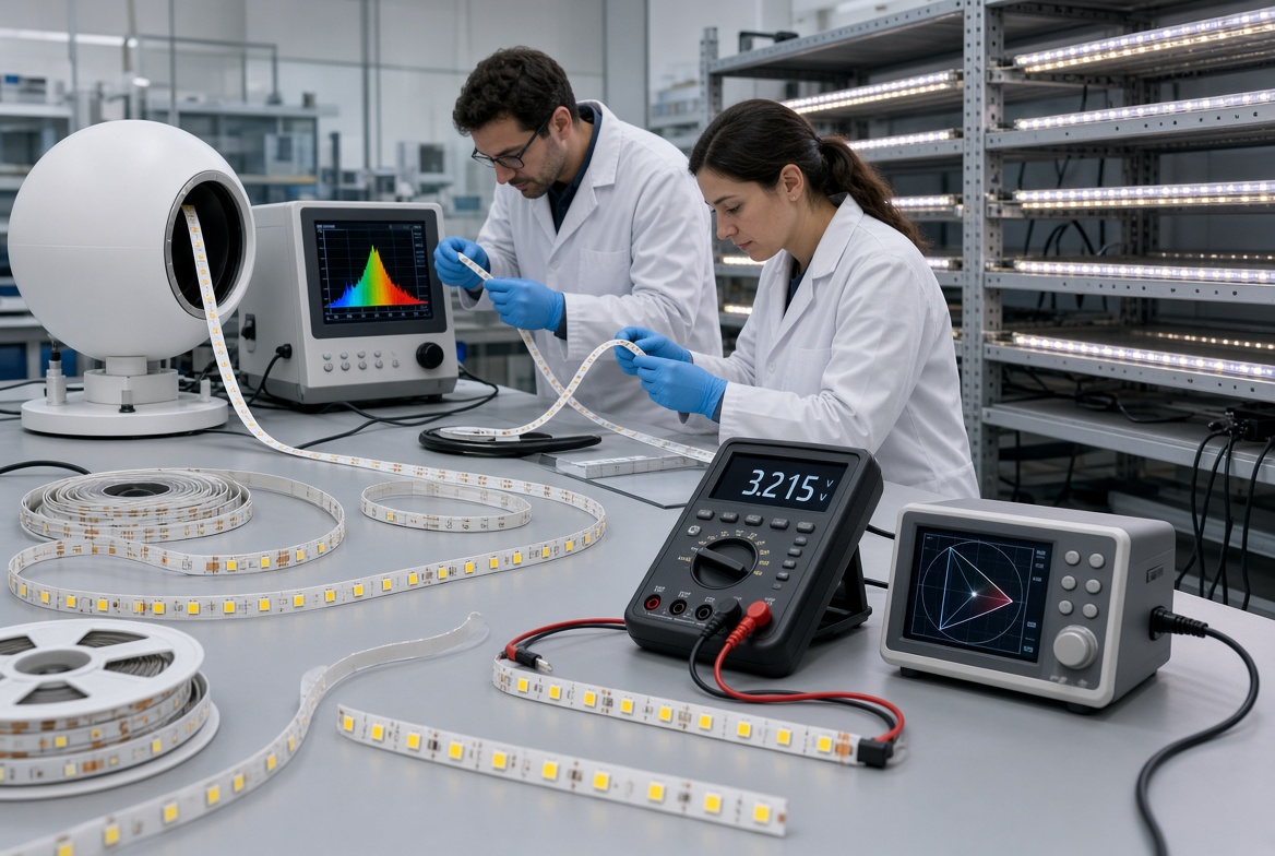 LED Strip Quality Inspection Process