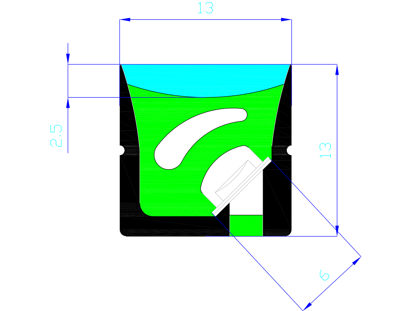 3D bendable silicone LED strip (4)