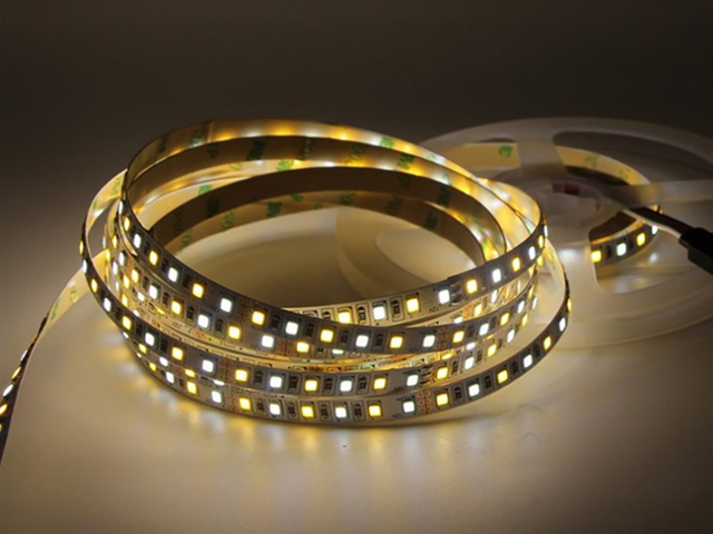 12V 24V Dimmable Energy Saving 120leds/M Switchable Warm Cool White SMD 2835 LED Strip