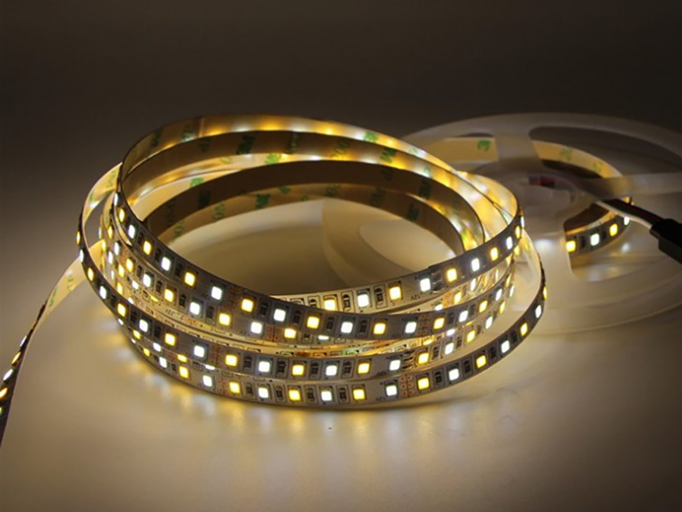 12V 24V Dimmable Energy Saving 120leds/M Switchable Warm Cool White SMD 2835 LED Strip