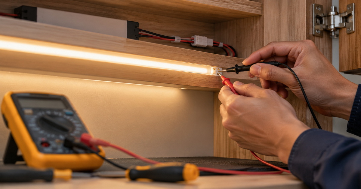 Furniture Lighting Voltage Drop Testing