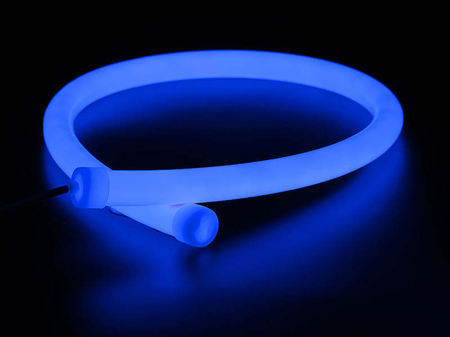 D25mm 360&deg; neon flex strip 24V 2835 336LEDs/m Outdoor Building Facade Outline Lighting