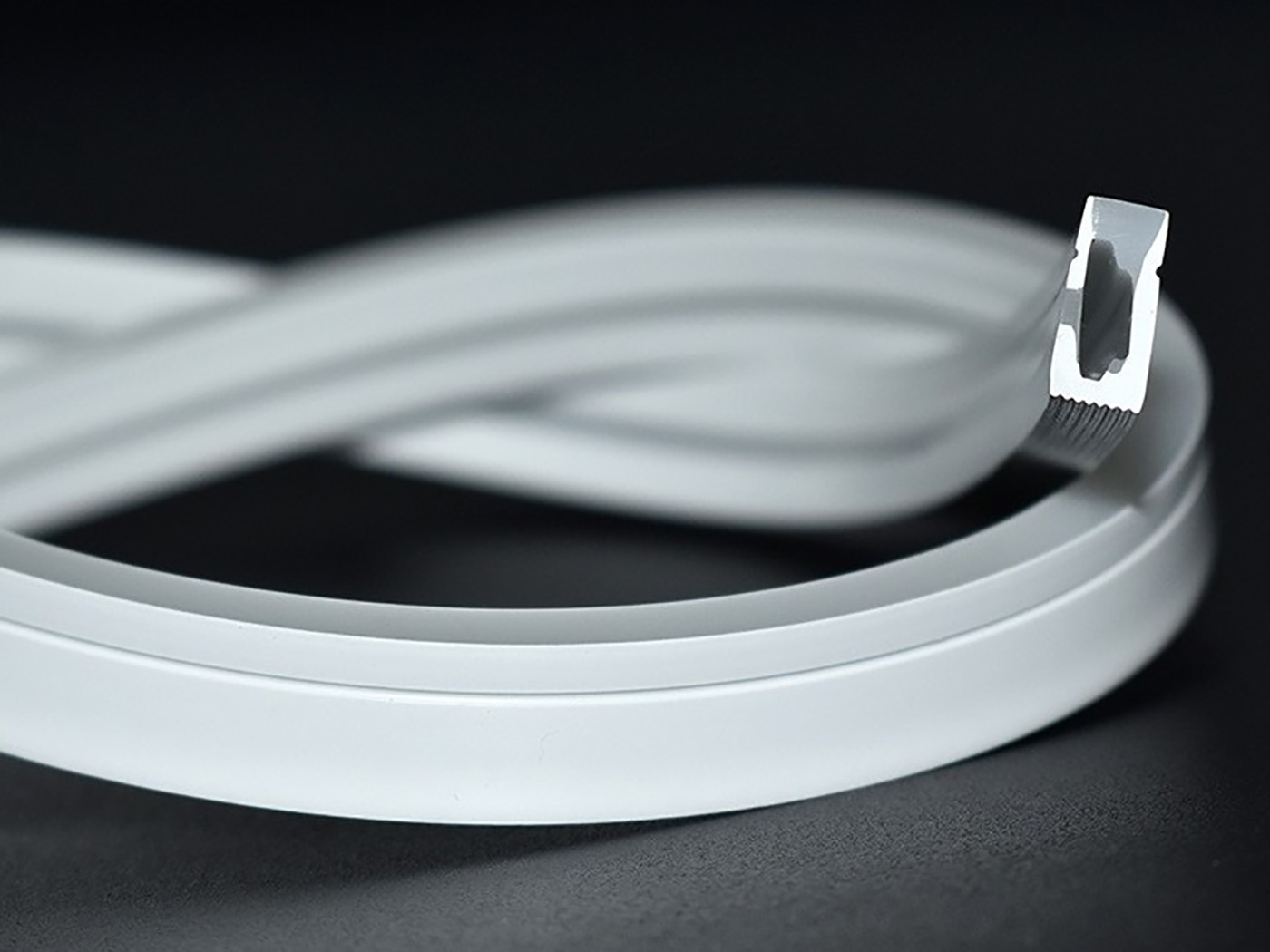 Side-emitting 4x10mm LED Strip Silicone Sleeve
