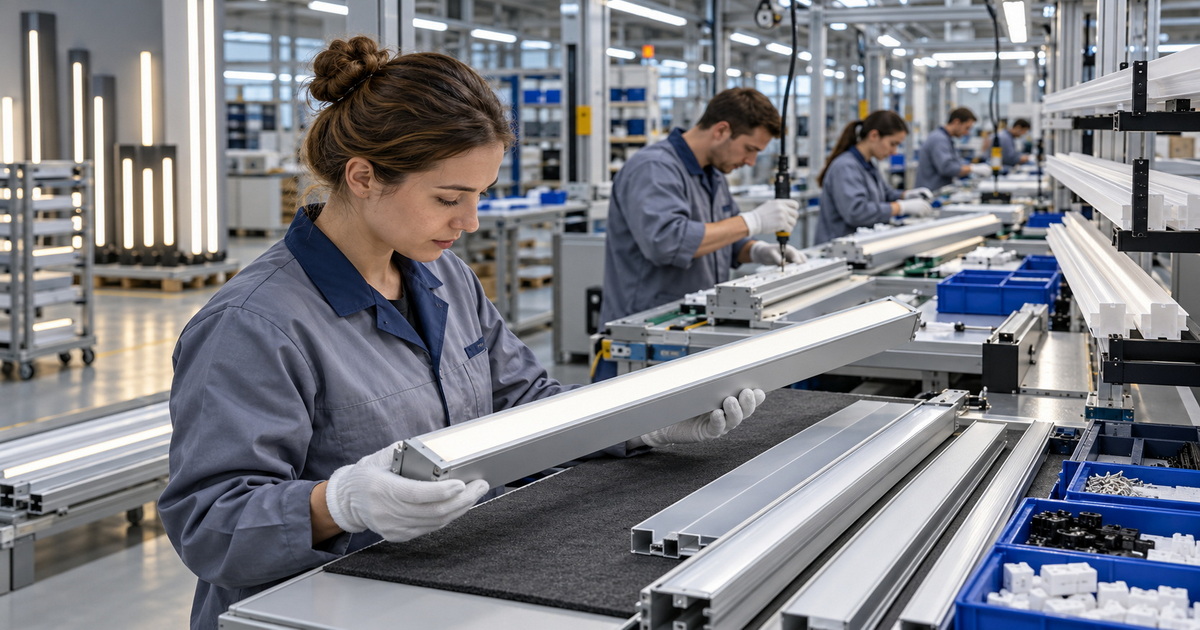 Linear Lighting Manufacturing And Quality Inspection