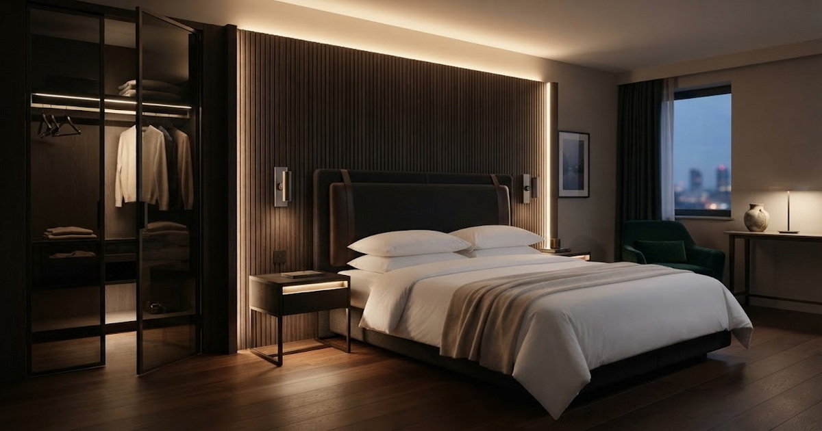Luxury Guest Room Integrated LED Lighting