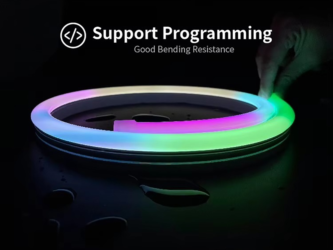 1225 Digital Silicone Neon Strip Side Bending Curved Surface Low voltage side bending neon strip Light