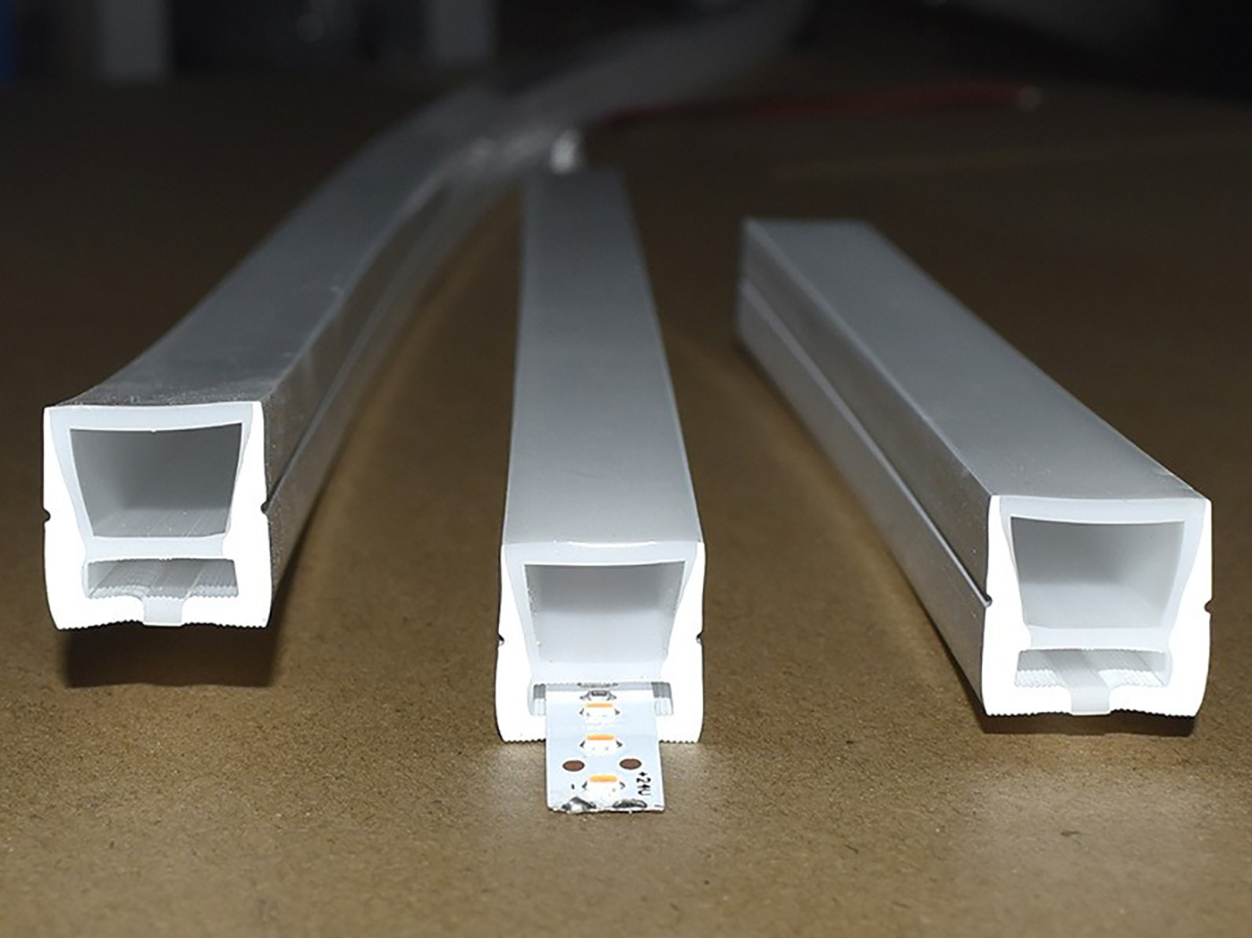 20x20mm White Black Silicone Profile for LED Strip